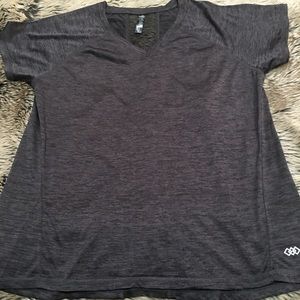 LEG3ND Heather Black/purple Workout Shirt Size XL NWOT